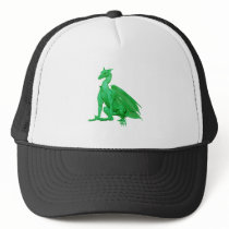 Green Sitting Dragon hats