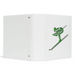 Green Ski Fast binders