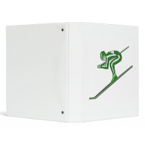 Green Ski Fast Binders