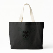 Green Skull And Crossbones Tote Bag by atteestude Green Skull And Crossbones Tote Bag
