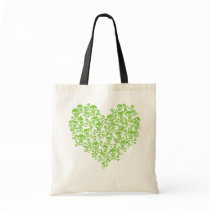 Green Skull Heart bags