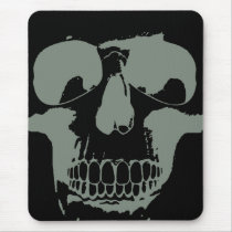 Green Skull Mouse Pads