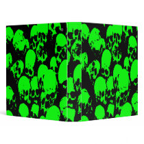 Green Skulls Binder