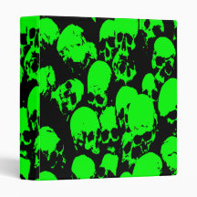 Green Skulls Binder