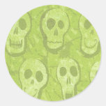 Green Skulls Sticker