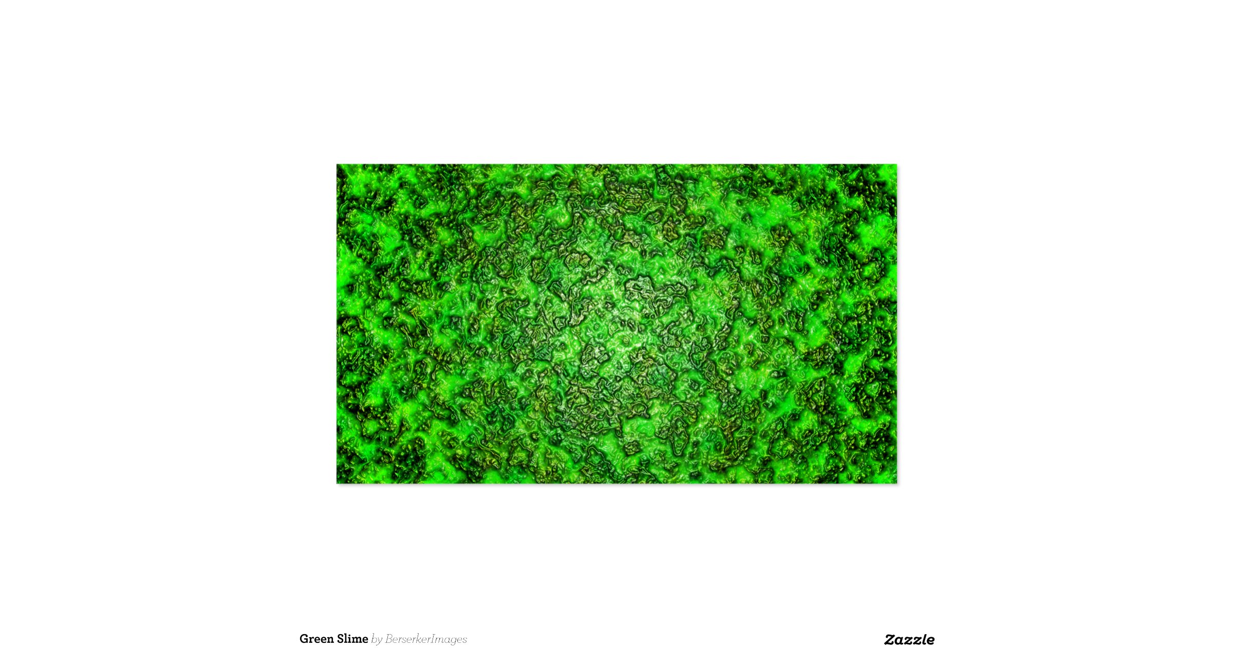 Green Slime DoubleSided Standard Business Cards (Pack Of 100) Zazzle
