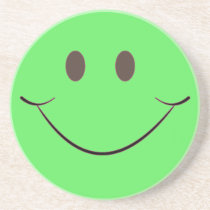 Green Smile coasters