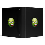 Green Smiley Face Binder
