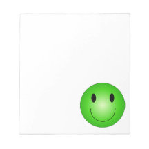 Green Smiley Memo Pads