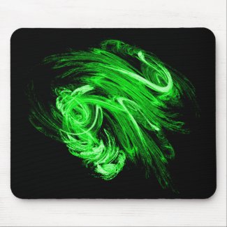 Green Smoke Fractal Mousepad mousepad