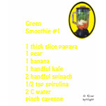 Green Smoothie #1 -yellow t-shirts