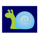 Green Snail Postcard