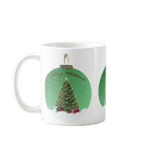Green Snow Globe Coffee Mug