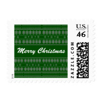 Green Snowflake Pattern Stamp