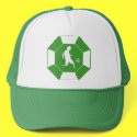 Green Soccer Logo Cap hats