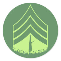 Green Soldier Sticker by evilcloneempire Green Soldier Sticker
