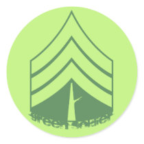 Green Soldier Sticker by evilcloneempire Green Soldier Sticker