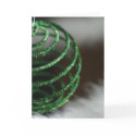 Green Sparkly Ornament (blank card) by BooRadBop Green Sparkly Ornament (blank card)