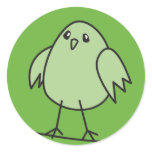 green sparrow stickers