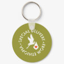 Green Special Delivery Keychain keychain
