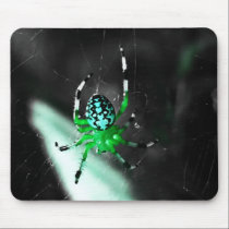 Green Spider Mouse Pad mousepads