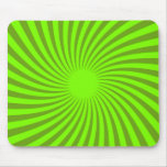 Green Spiral Mouse Pad