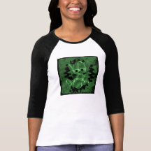 Green Spiral Smoke Teddy Bear T Shirt