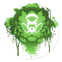 Green Splash stickers