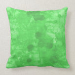 GREEN SPLASHES by SHARON SHARPE Pillow