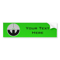 Green Sport Shooting Bumper Sticker