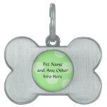 Green Spotty Pattern. pet tags