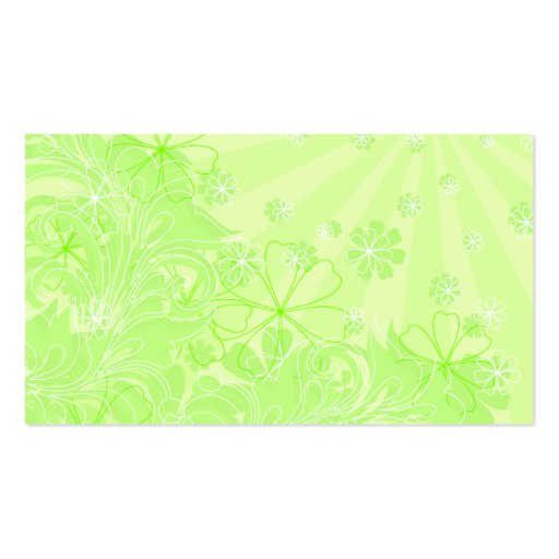 green spring_card business card templates (back side)
