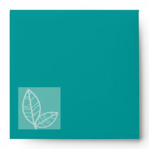 Green square enveloppe envelopes