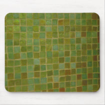 Green Square Mousepad by DonnaGrayson Green Square Mousepad