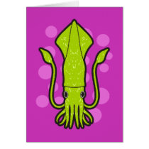 Green Squid Cards