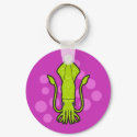 Green Squid Keychains