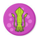 Green Squid Magnets by Sporkbender Green Squid Magnets