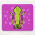 Green Squid Mousepad by Sporkbender Green Squid Mousepad