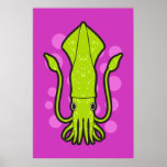 Green Squid Posters