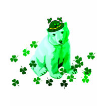 Green St. Patrick's Polar Bear t-shirts