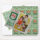 Green Stamps Mouse Pads