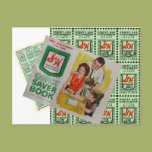 Green Stamps Postcard