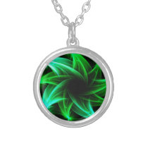 Green star necklace
