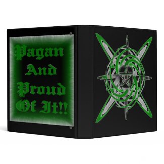 Green Star Pentagram binder