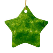 GREEN Star RED Star Christmas Ornament