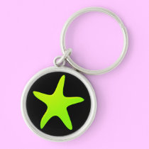 Green Starfish Keychain keychains