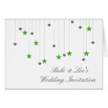 Green stars and hearts cards