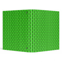 Green Stars And Stripes 1" Binder