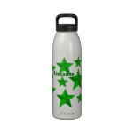 Green Stars Liberty Bottle Just Add Name Water Bottles