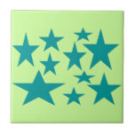 Green Stars tile
